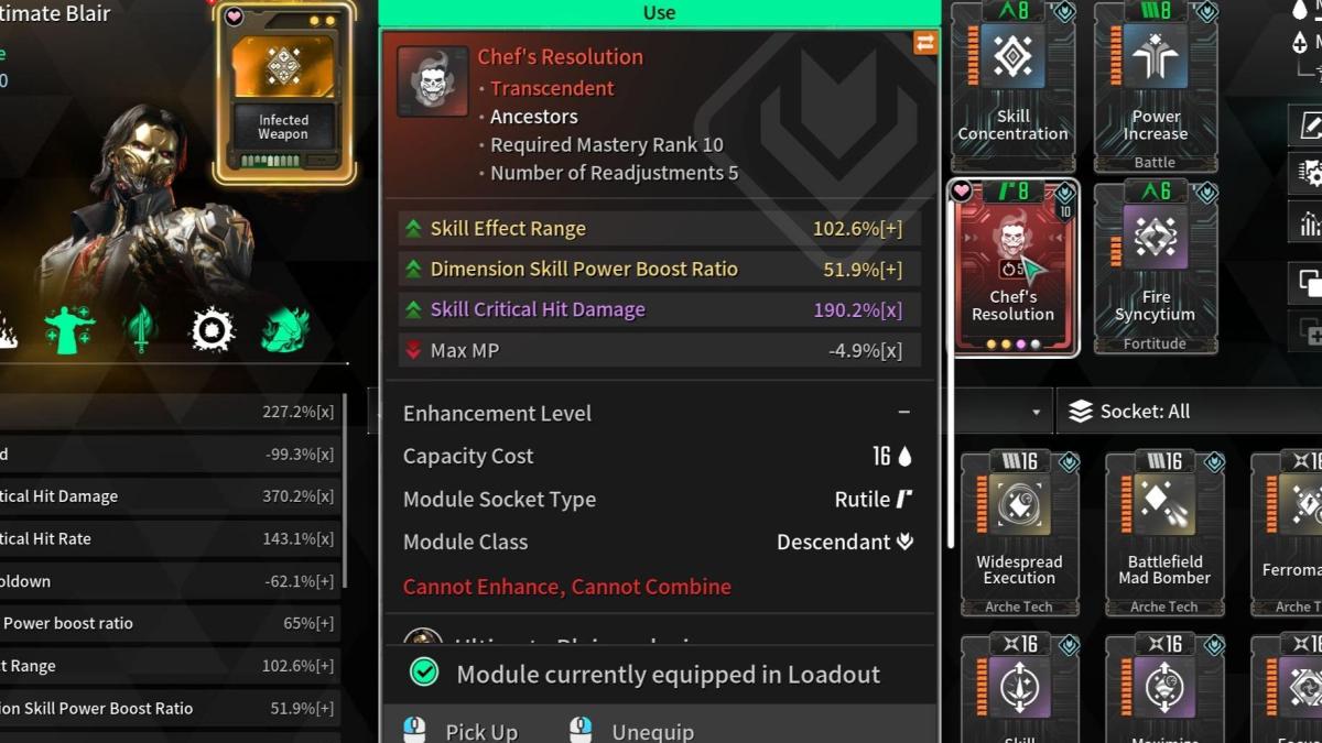 My current Ancestor Module (I removed Skill Expansion bc I have range here)