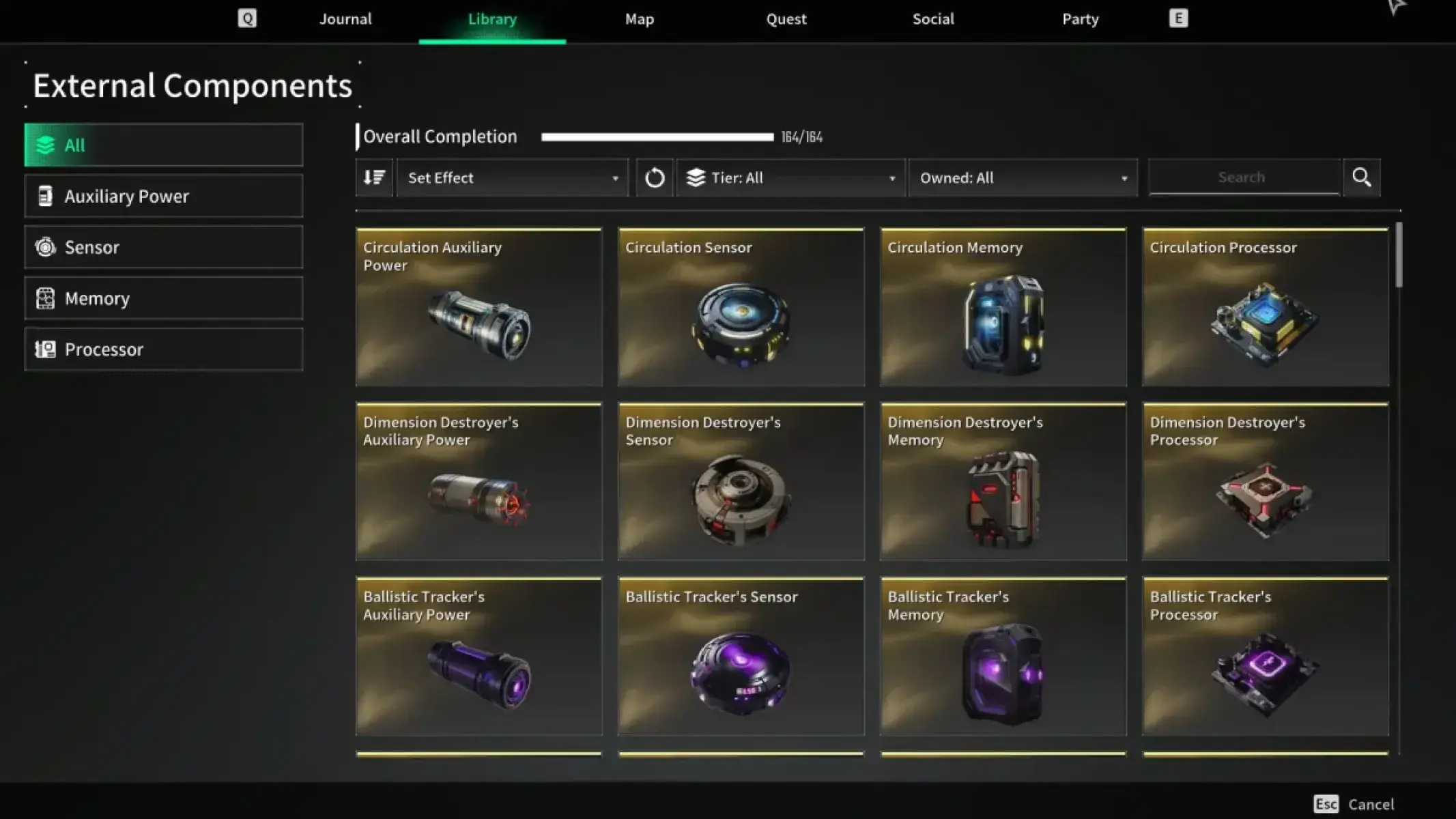 The First Descendant External Components Wiki and Database