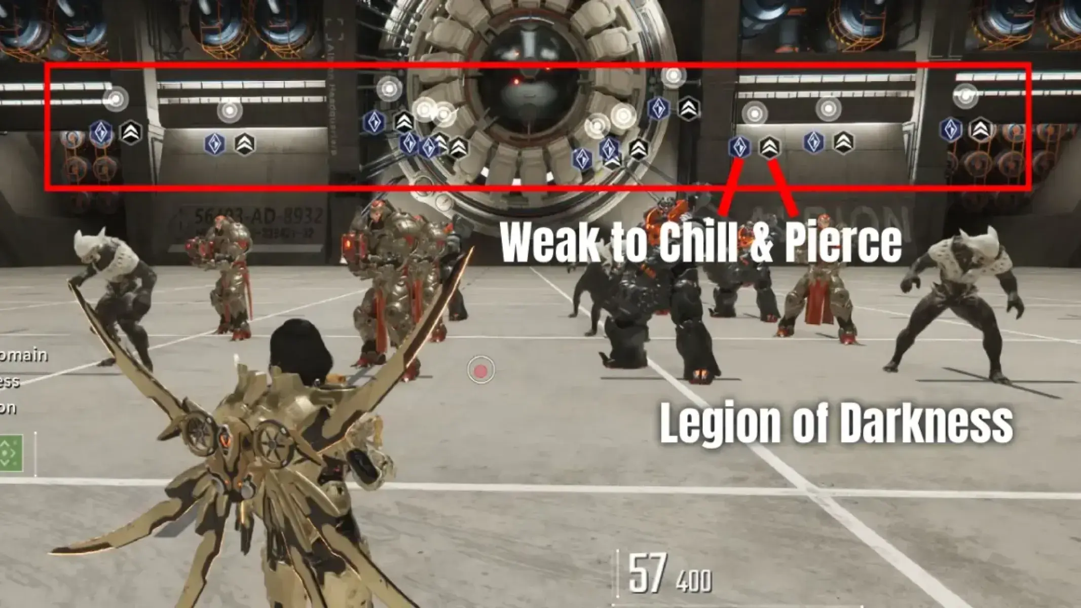 Scan Enemy Weaknesses example Legion of Darkness - The First Descendant